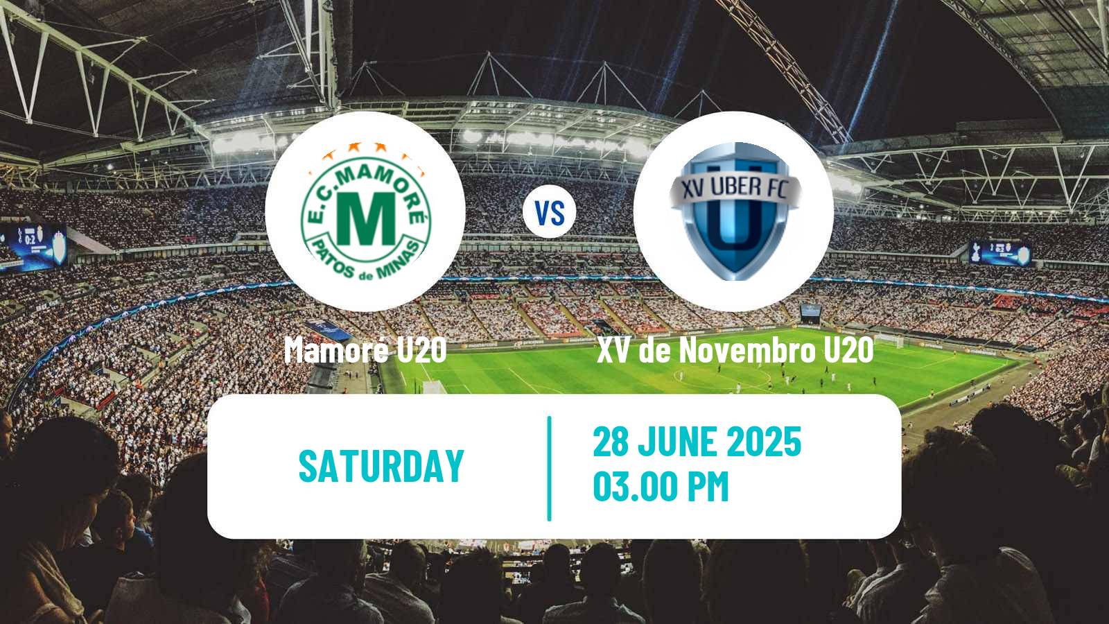 Soccer Brazilian Mineiro U20 Mamoré U20 - XV de Novembro U20