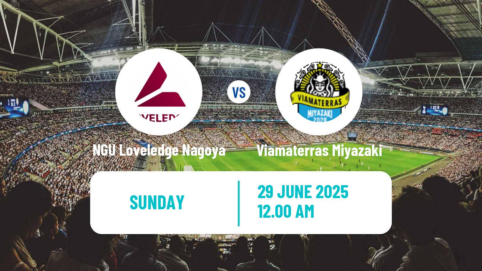 Soccer Japan Nadeshiko League Women NGU Loveledge Nagoya - Viamaterras Miyazaki