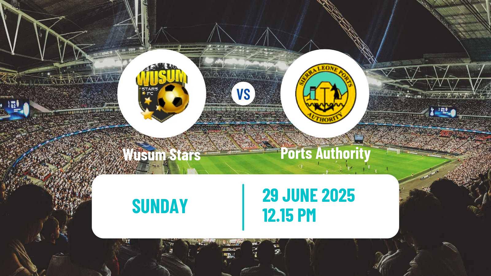 Soccer Sierra Leone Premier League Wusum Stars - Ports Authority