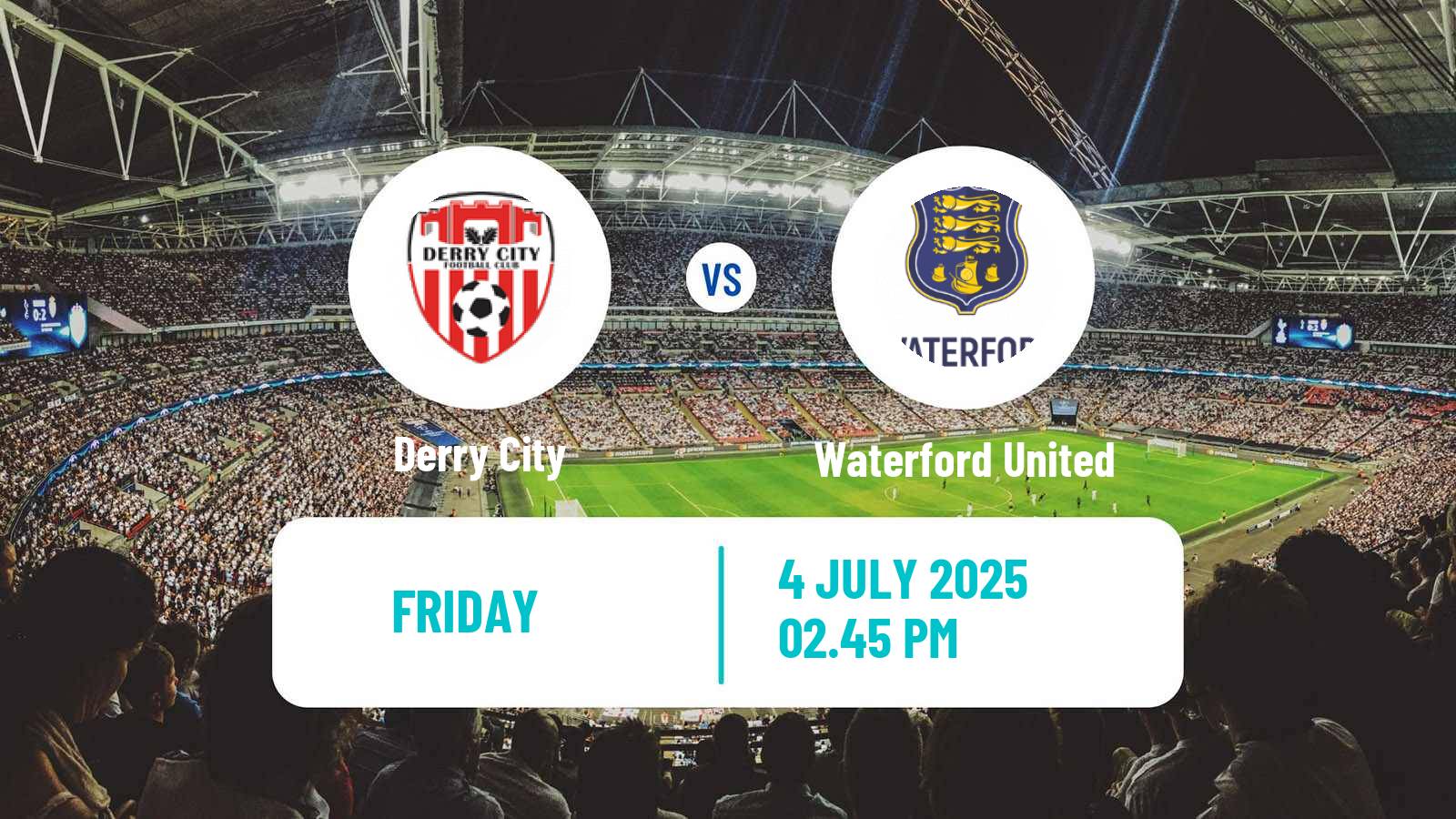 Soccer Irish Premier Division Derry City - Waterford United