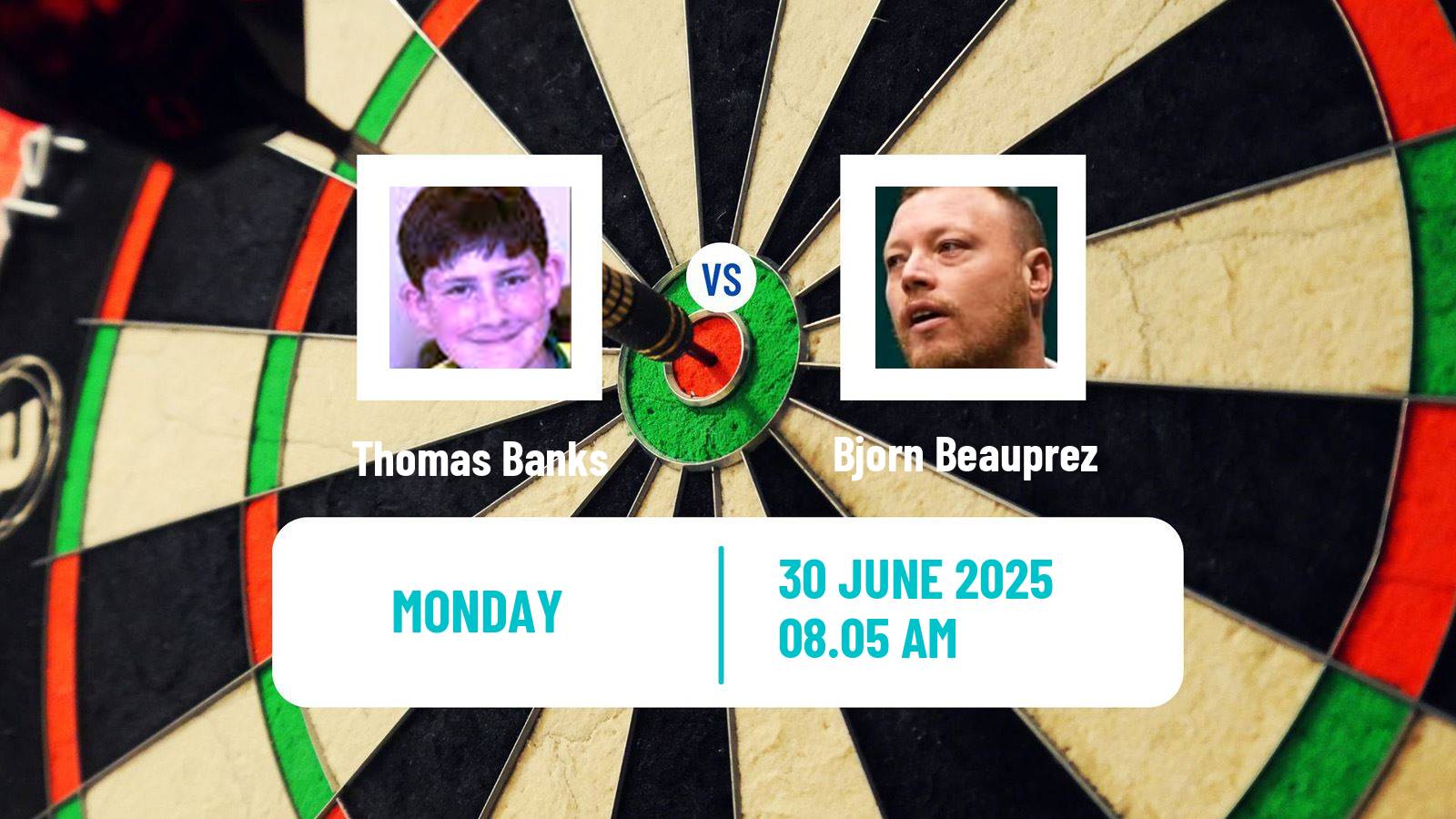 Darts Modus Super Series Thomas Banks - Bjorn Beauprez