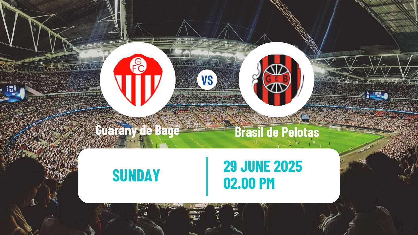 Soccer Brazilian Serie D Guarany de Bagé - Brasil de Pelotas