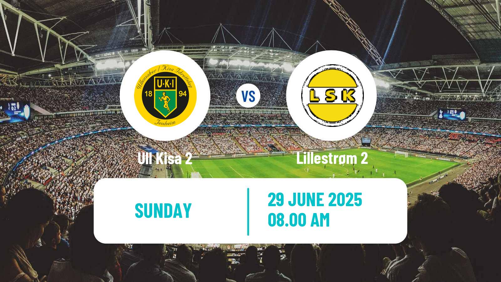 Soccer Norwegian Division 3 - Group 3 Ull Kisa 2 - Lillestrøm 2