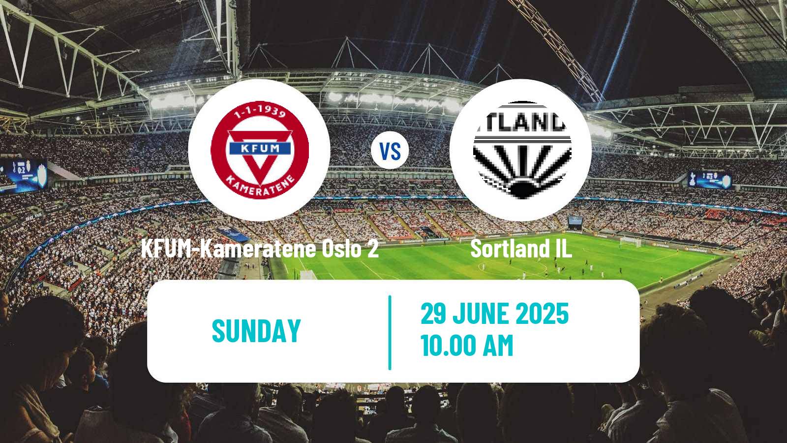 Soccer Norwegian Division 3 - Group 1 KFUM-Kameratene Oslo 2 - Sortland