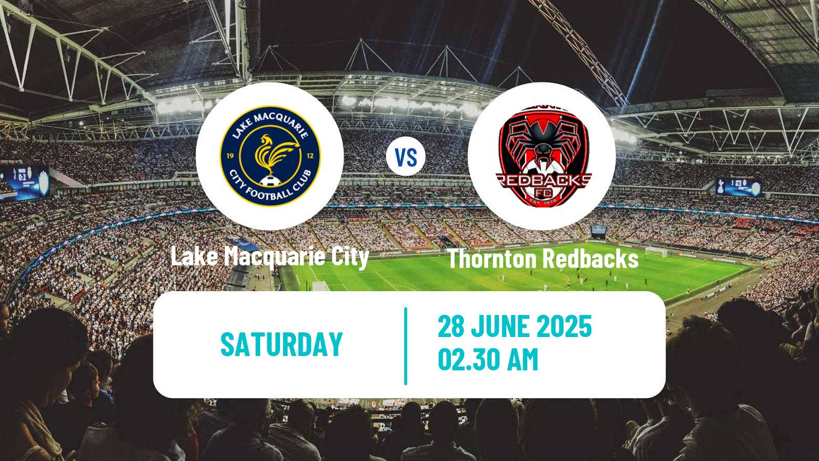 Soccer Australian Northern NSW State League Lake Macquarie City - Thornton Redbacks