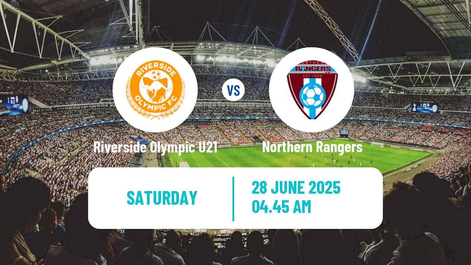 Soccer Australian Tasmania Northern Championship Riverside Olympic U21 - Northern Rangers
