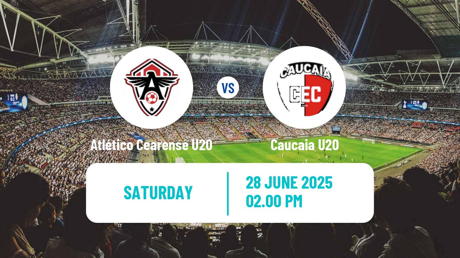 Soccer Brazilian Cearense U20 Atlético Cearense U20 - Caucaia U20