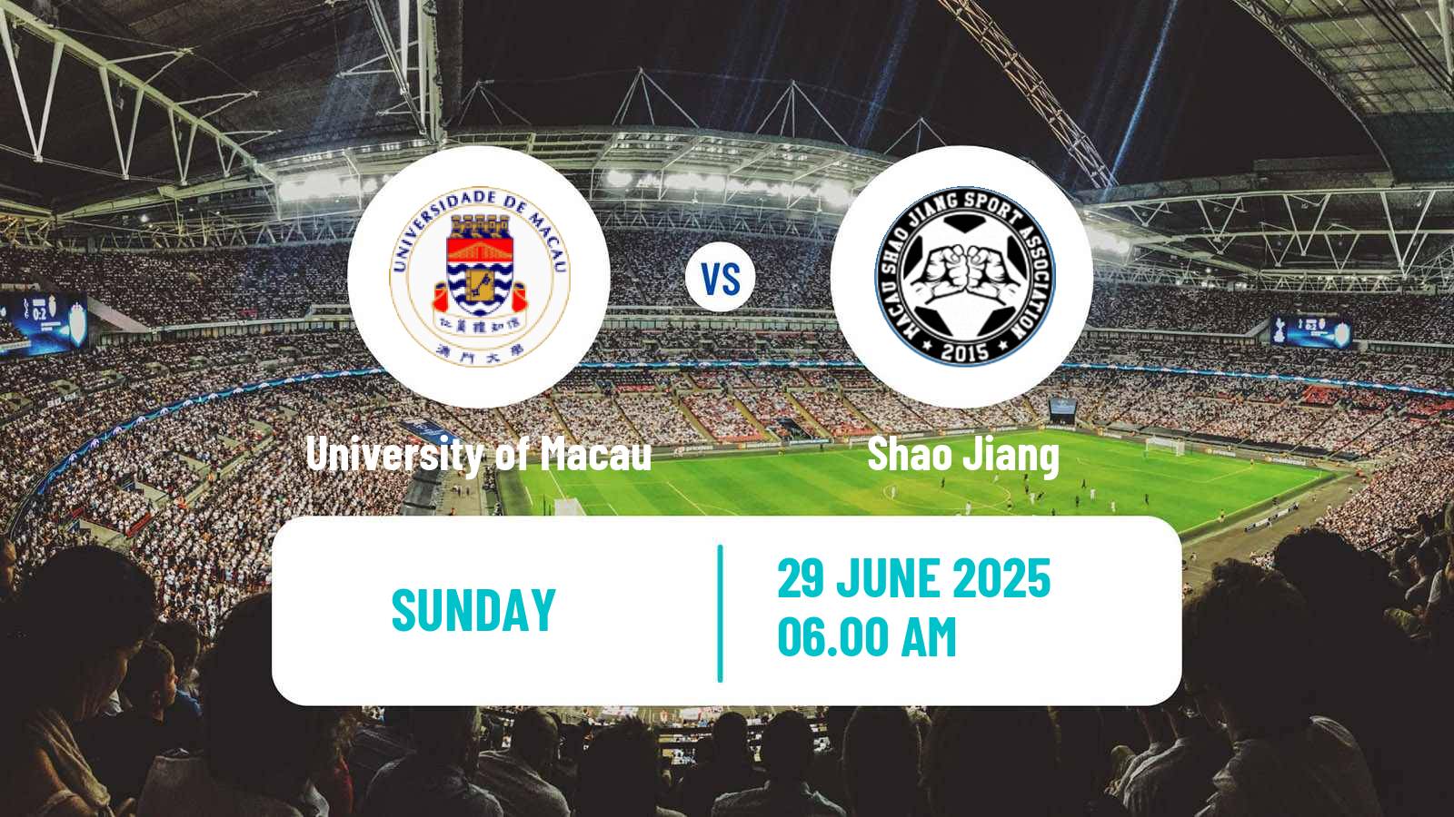 Soccer Macao Elite League University of Macau - Shao Jiang