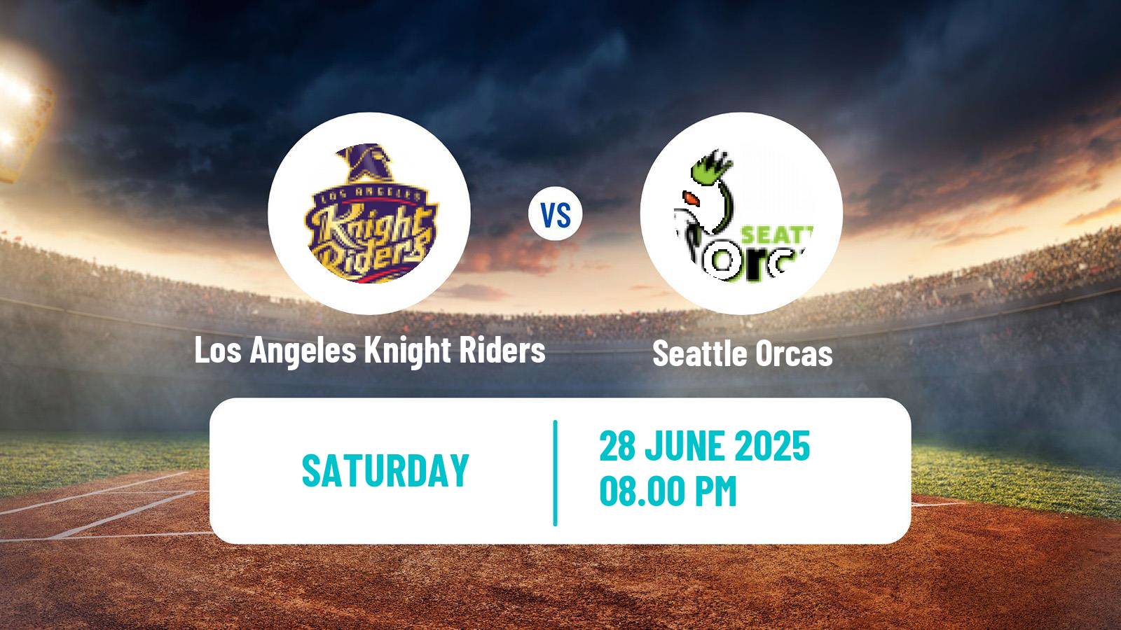 Cricket MLC Cricket Los Angeles Knight Riders - Seattle Orcas