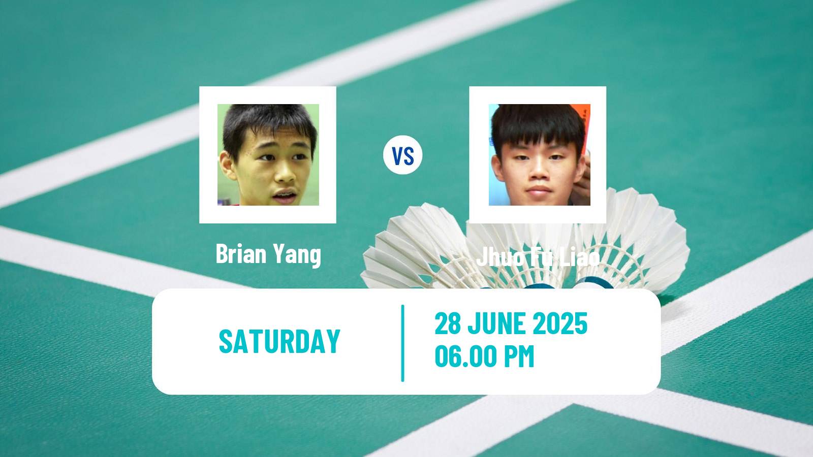 Badminton BWF World Tour Us Open Men Brian Yang - Jhuo Fu Liao