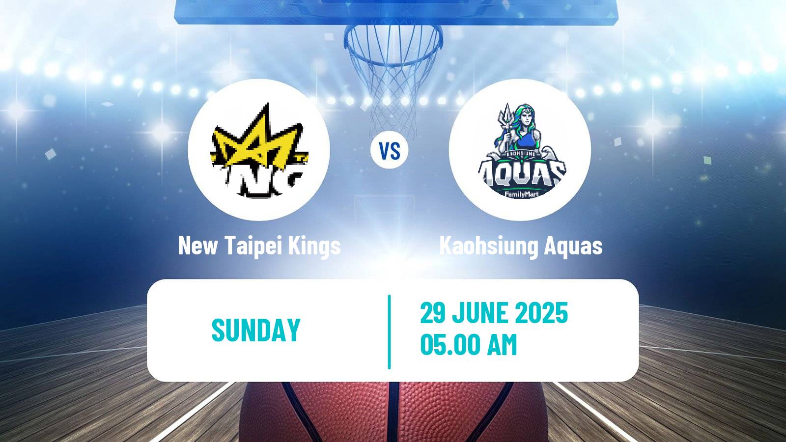 Basketball Taiwan TPBL New Taipei Kings - Kaohsiung Aquas