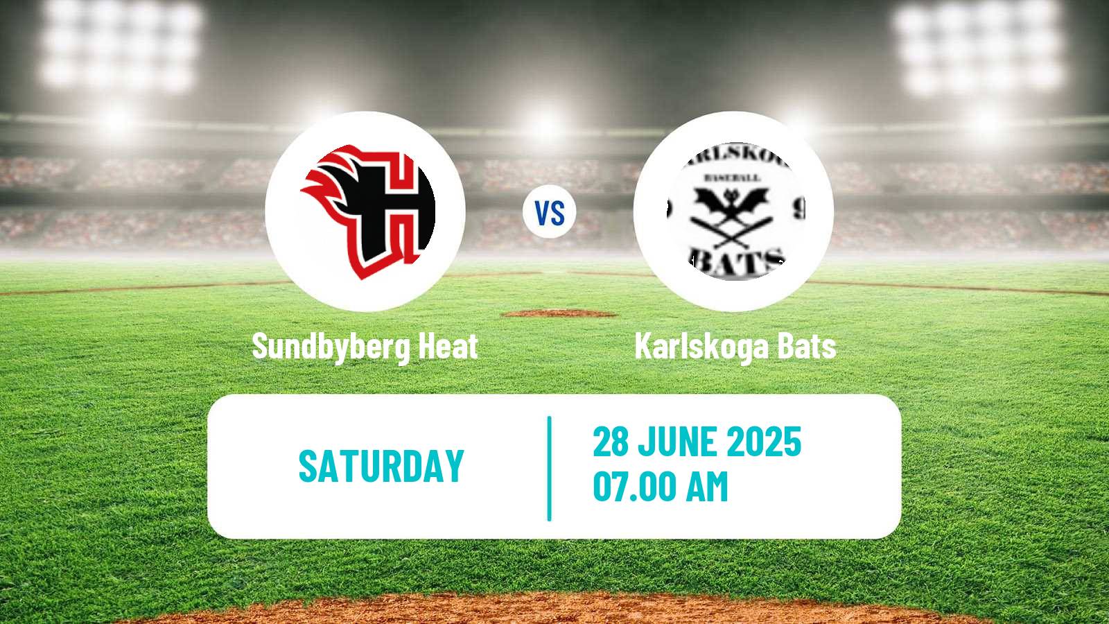 Baseball Swedish Elitserien Baseball Sundbyberg Heat - Karlskoga Bats