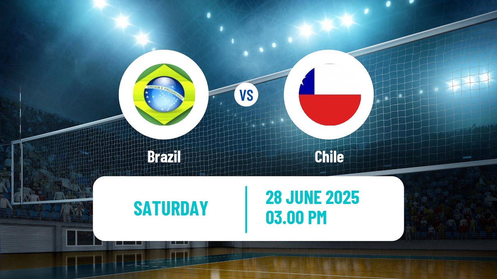 Volleyball Copa America Volleyball Brazil - Chile