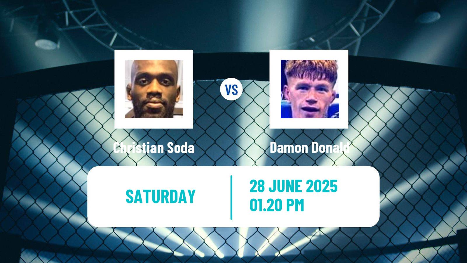 MMA Lightweight Cage Warriors Men Christian Soda - Damon Donald