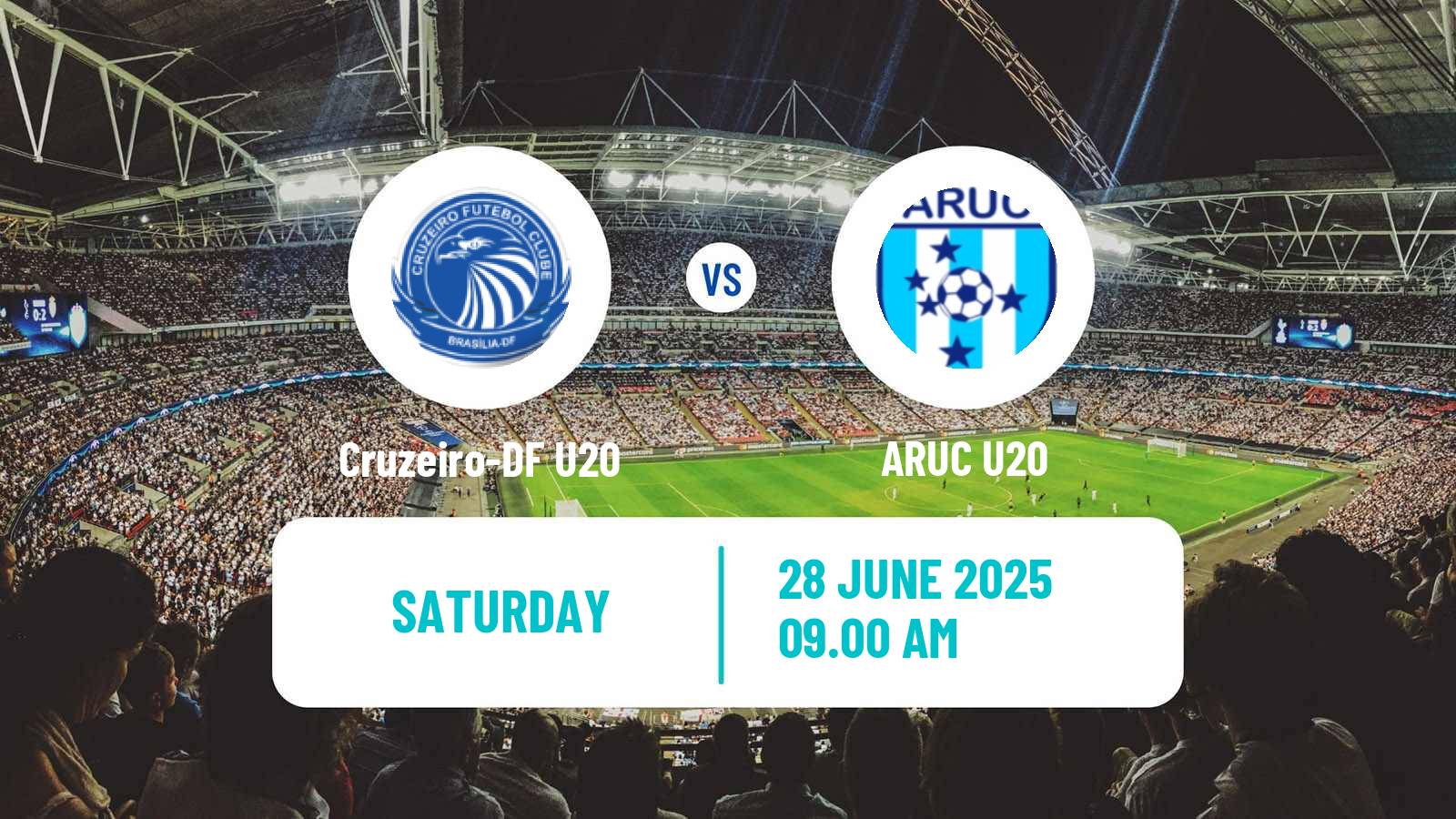 Soccer Brazilian Brasiliense U20 Cruzeiro-DF U20 - ARUC U20
