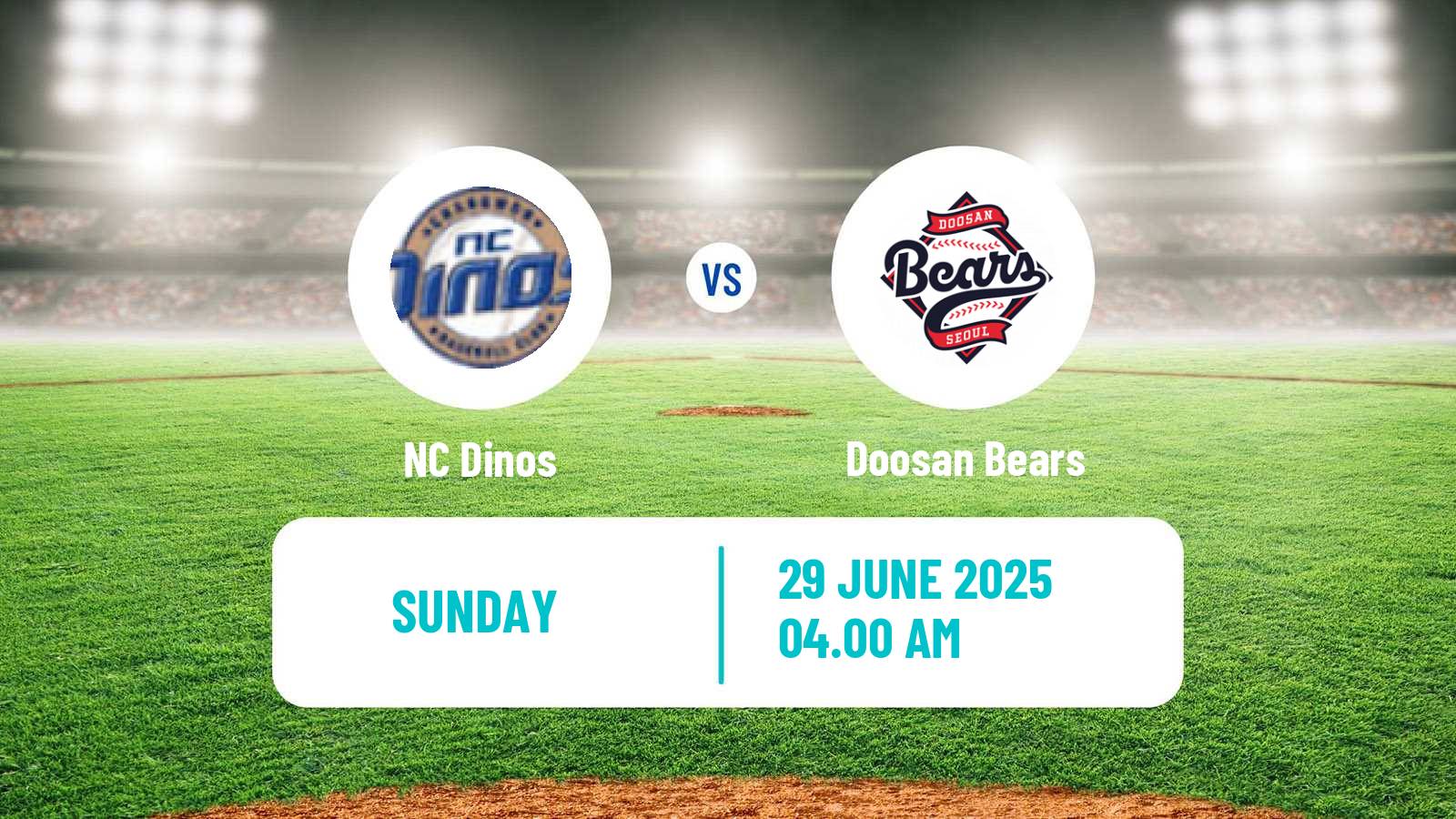 Baseball KBO NC Dinos - Doosan Bears