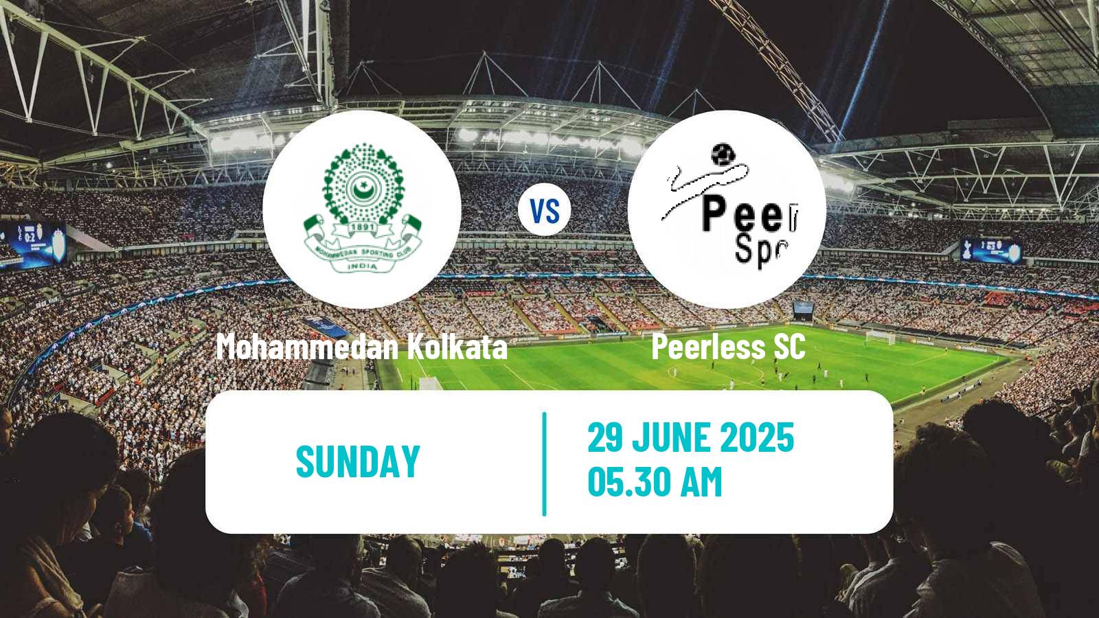 Soccer Calcutta Premier Division Mohammedan Kolkata - Peerless