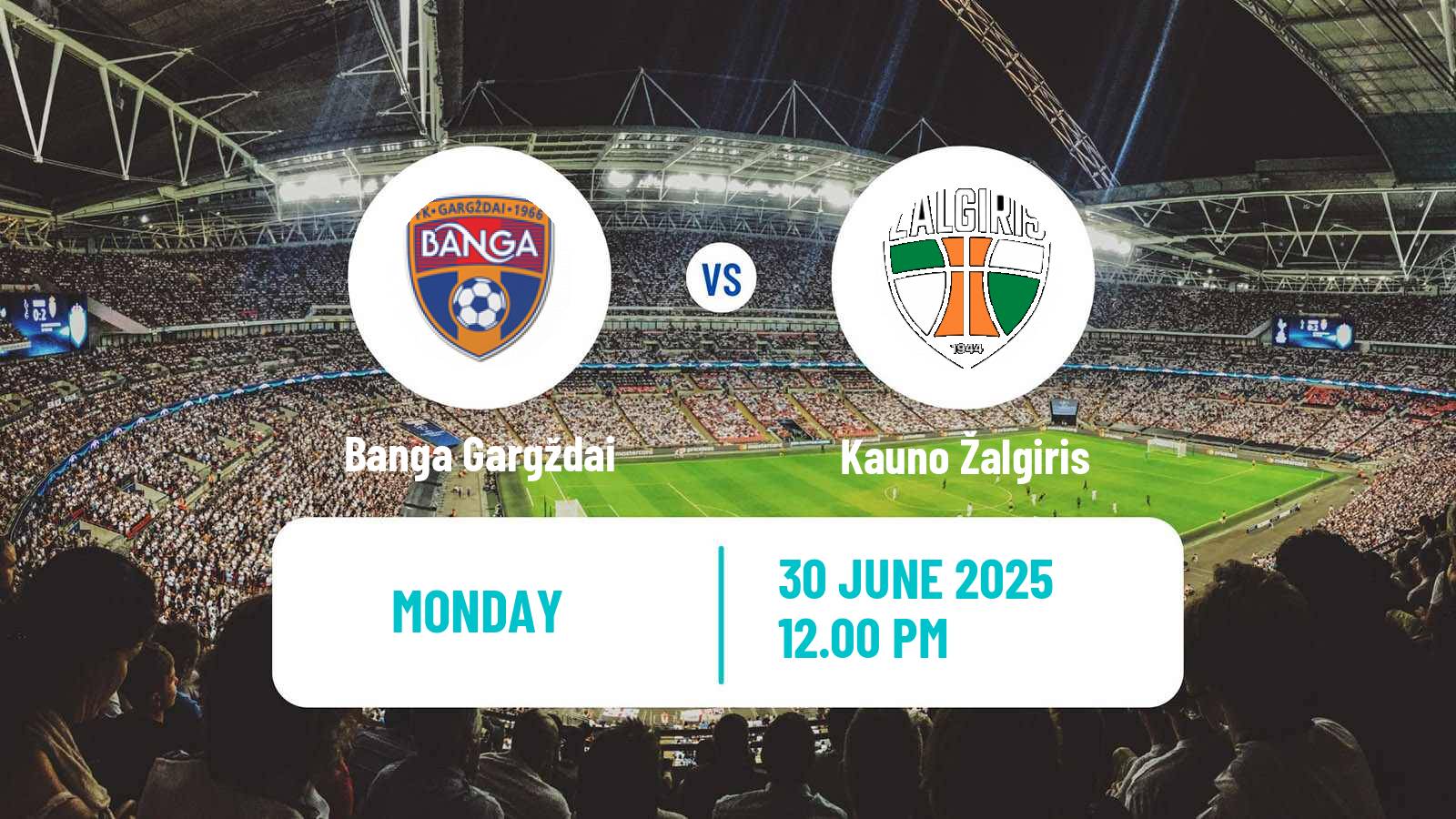 Soccer Lithuanian A Lyga Banga Gargždai - Kauno Žalgiris
