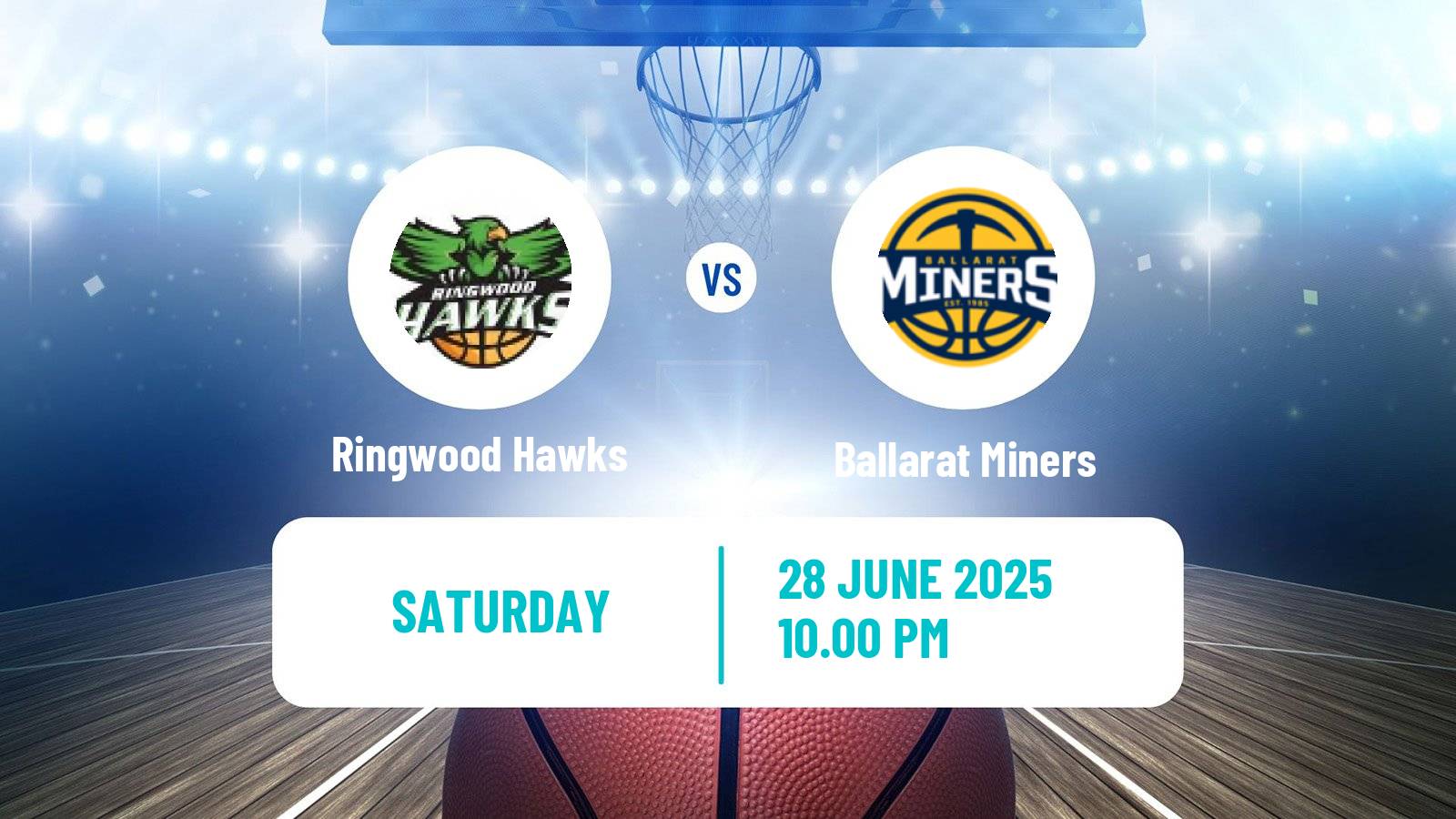 Basketball Australian NBL1 South Women Ringwood Hawks - Ballarat Miners
