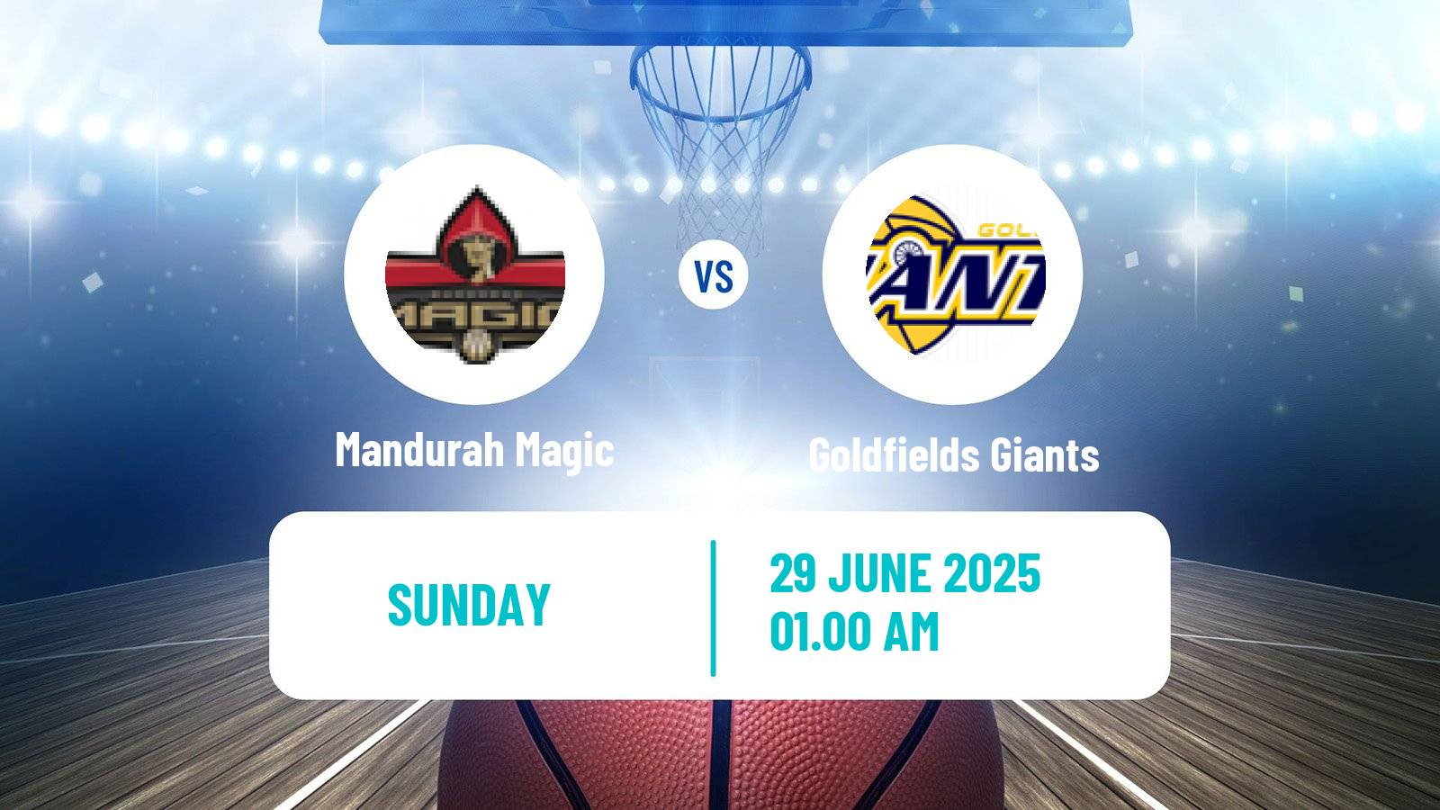 Basketball Australian NBL1 West Mandurah Magic - Goldfields Giants