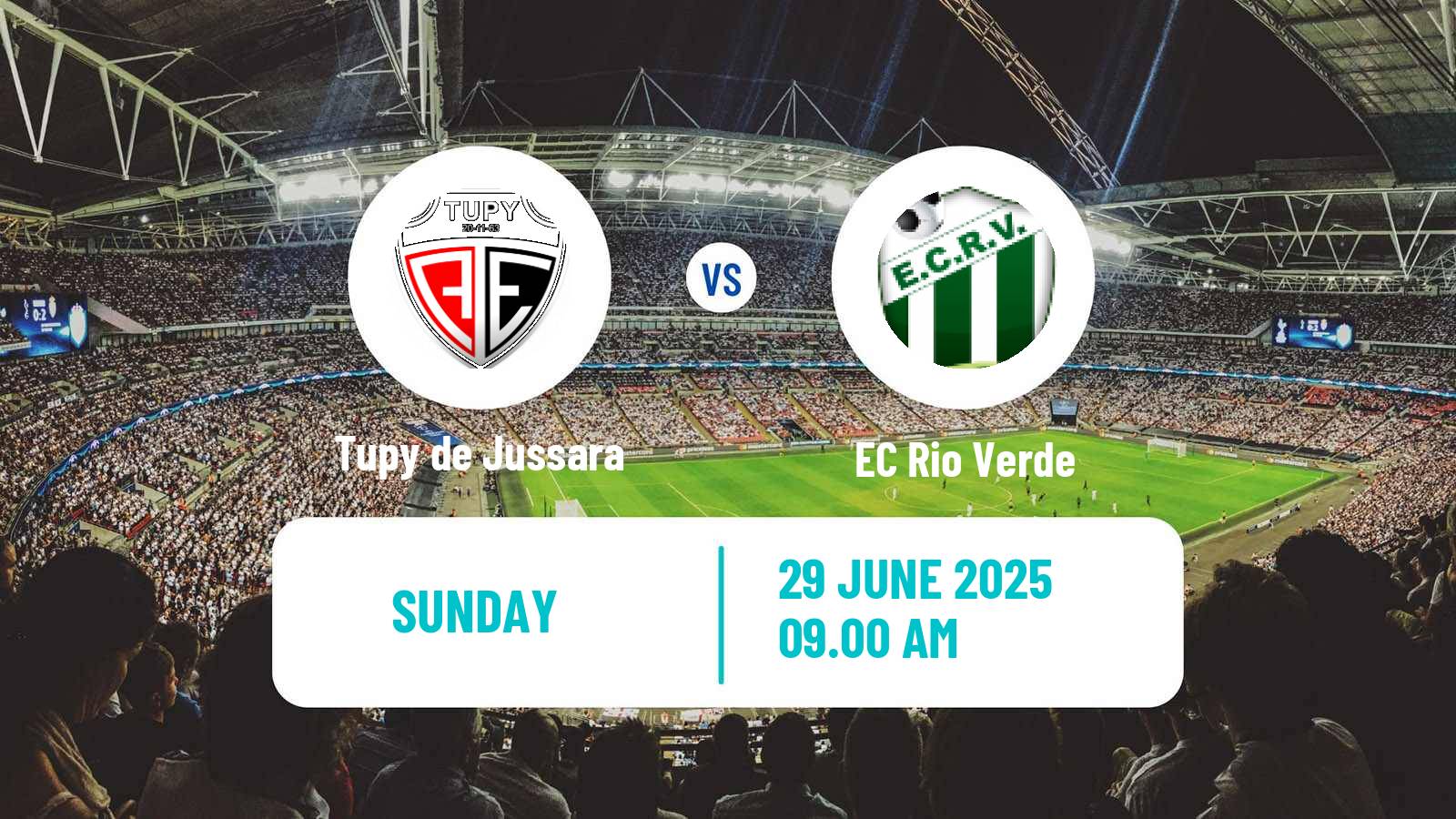 Soccer Brazilian Campeonato Goiano 2 Tupy de Jussara - Rio Verde