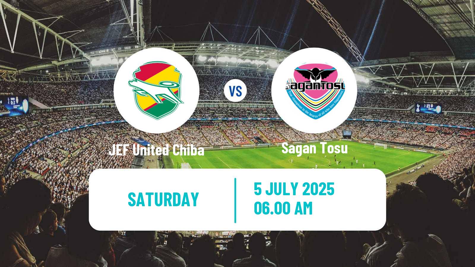 Soccer Japan J2 League JEF United Chiba - Sagan Tosu