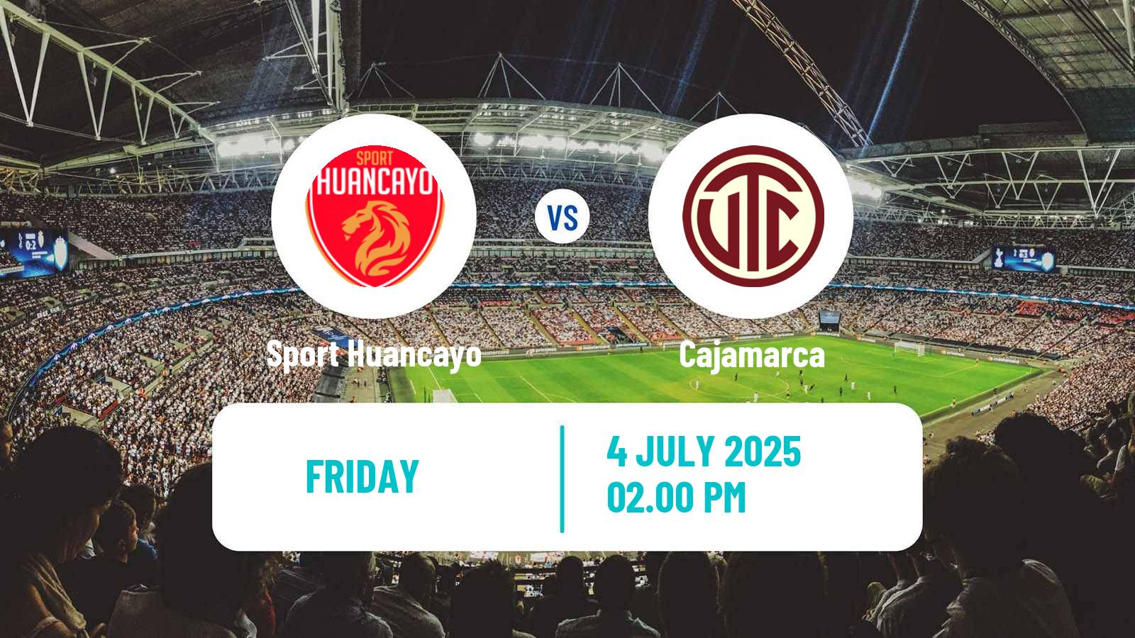 Soccer Peruvian Liga 1 Sport Huancayo - Cajamarca