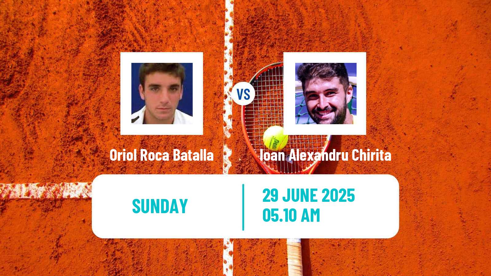 Tennis Brasov Challenger Men Oriol Roca Batalla - Ioan Alexandru Chirita