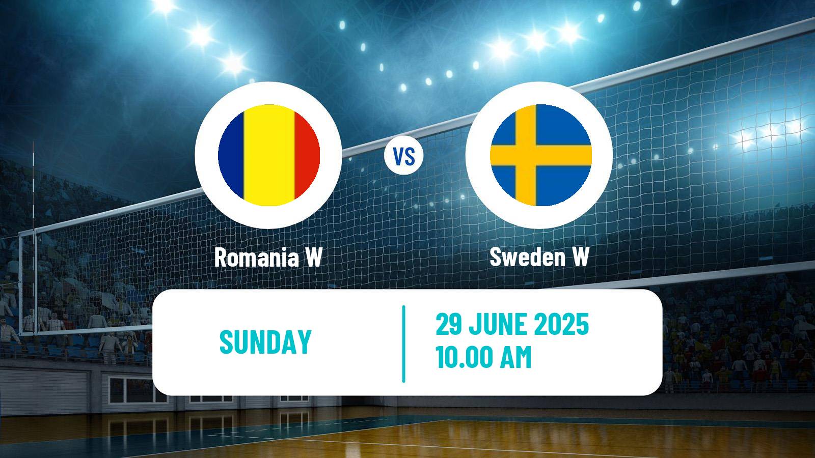 Volleyball Golden European League Volleyball Women Romania W - Sweden W