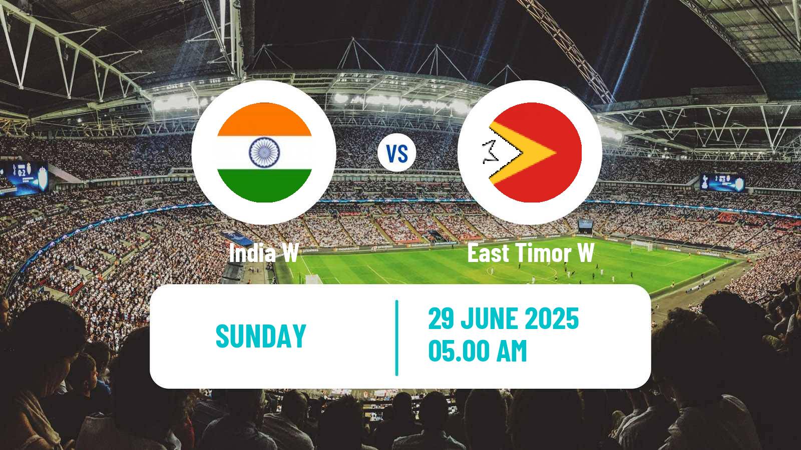 Soccer Asian Cup Women India W - East Timor W