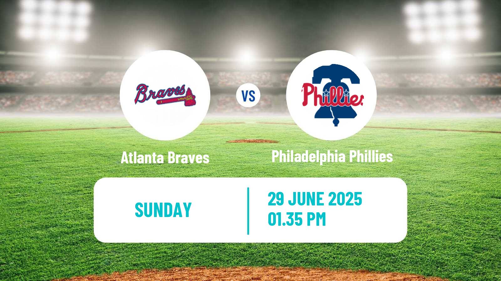 Baseball MLB Atlanta Braves - Philadelphia Phillies