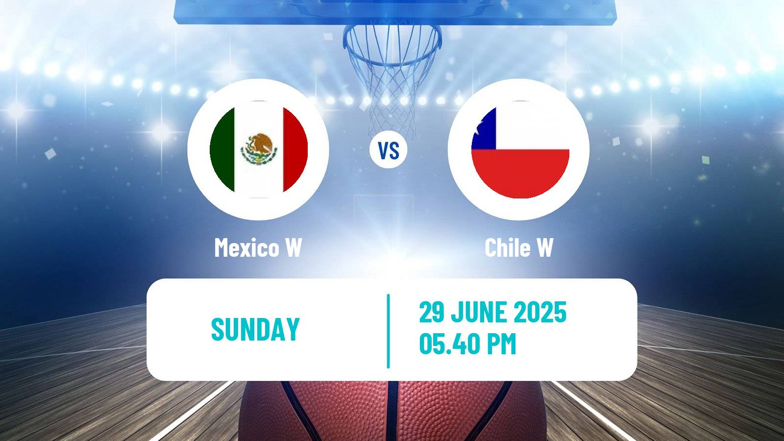 Basketball AmeriCup Basketball Women Mexico W - Chile W