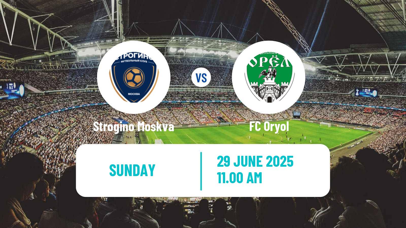 Soccer FNL 2 Division B Group 3 Strogino Moskva - Oryol