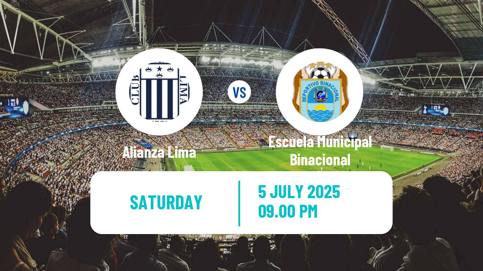 Soccer Peruvian Liga 1 Alianza Lima - Escuela Municipal Binacional