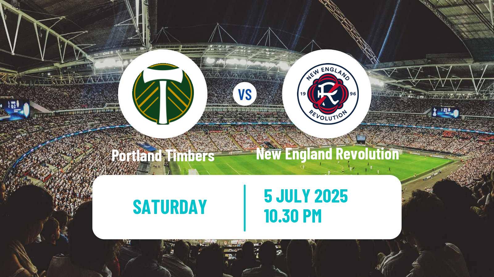 Soccer MLS Portland Timbers - New England Revolution