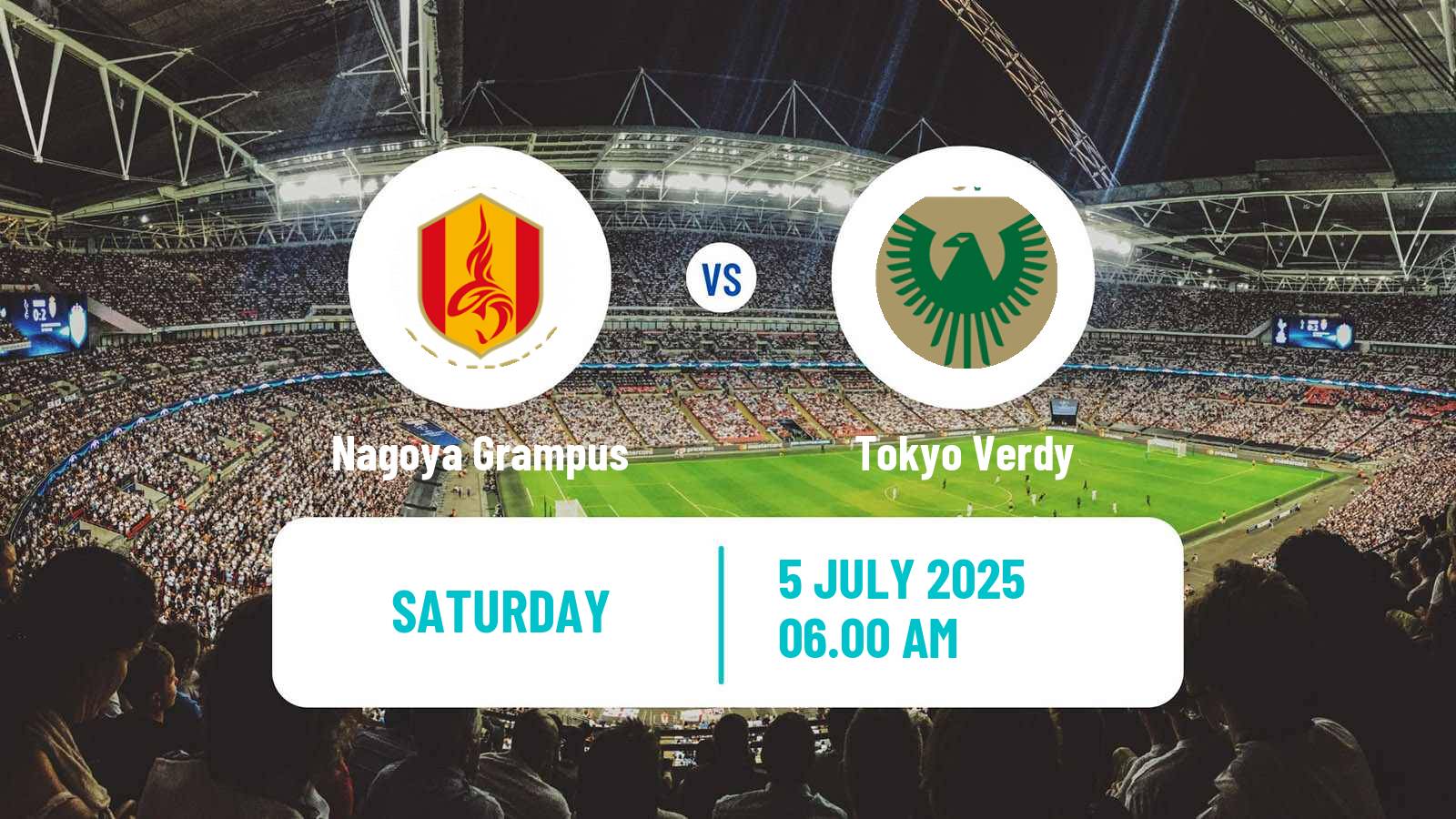 Soccer Japan J1 League Nagoya Grampus - Tokyo Verdy