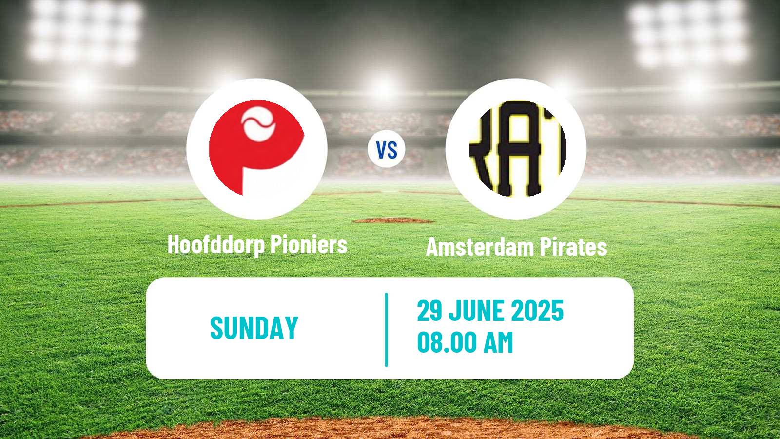 Baseball Dutch Hoofdklasse Baseball Hoofddorp Pioniers - Amsterdam Pirates