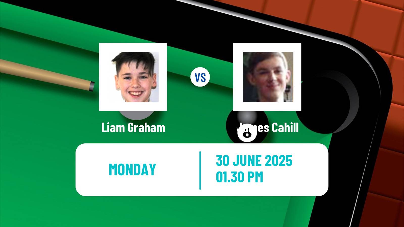 Snooker Championship League Liam Graham - James Cahill
