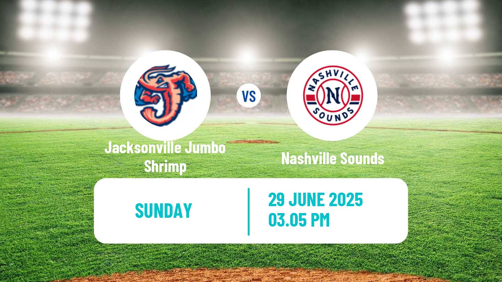 Baseball IL Jacksonville Jumbo Shrimp - Nashville Sounds