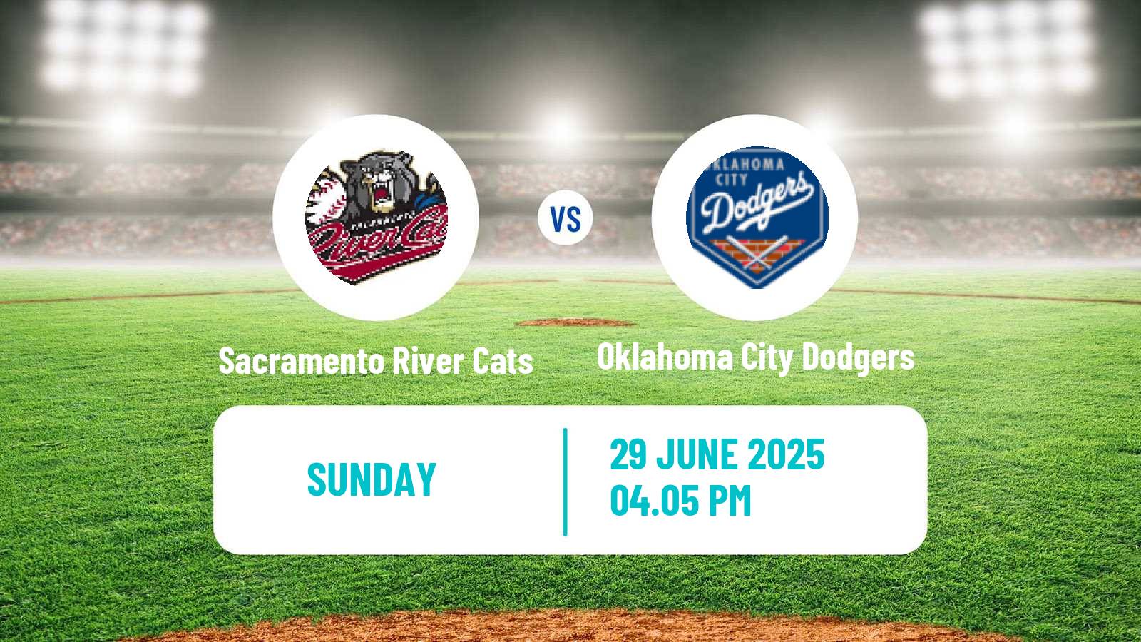 Baseball PCL Sacramento River Cats - Oklahoma City Dodgers