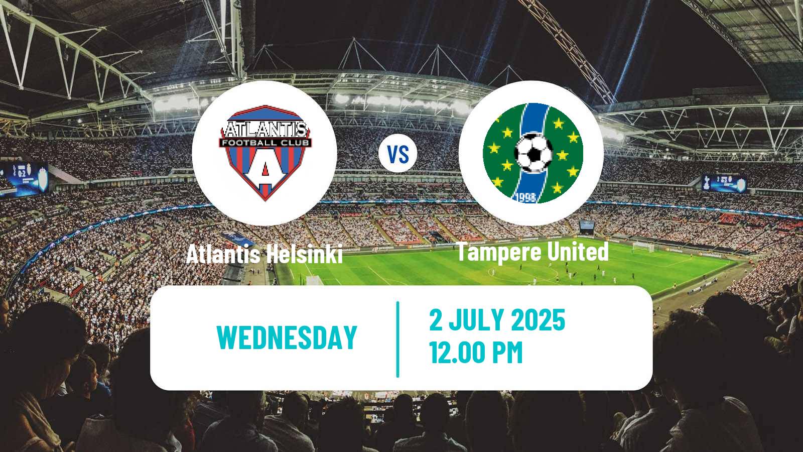 Soccer Finnish Ykkonen Atlantis Helsinki - Tampere United