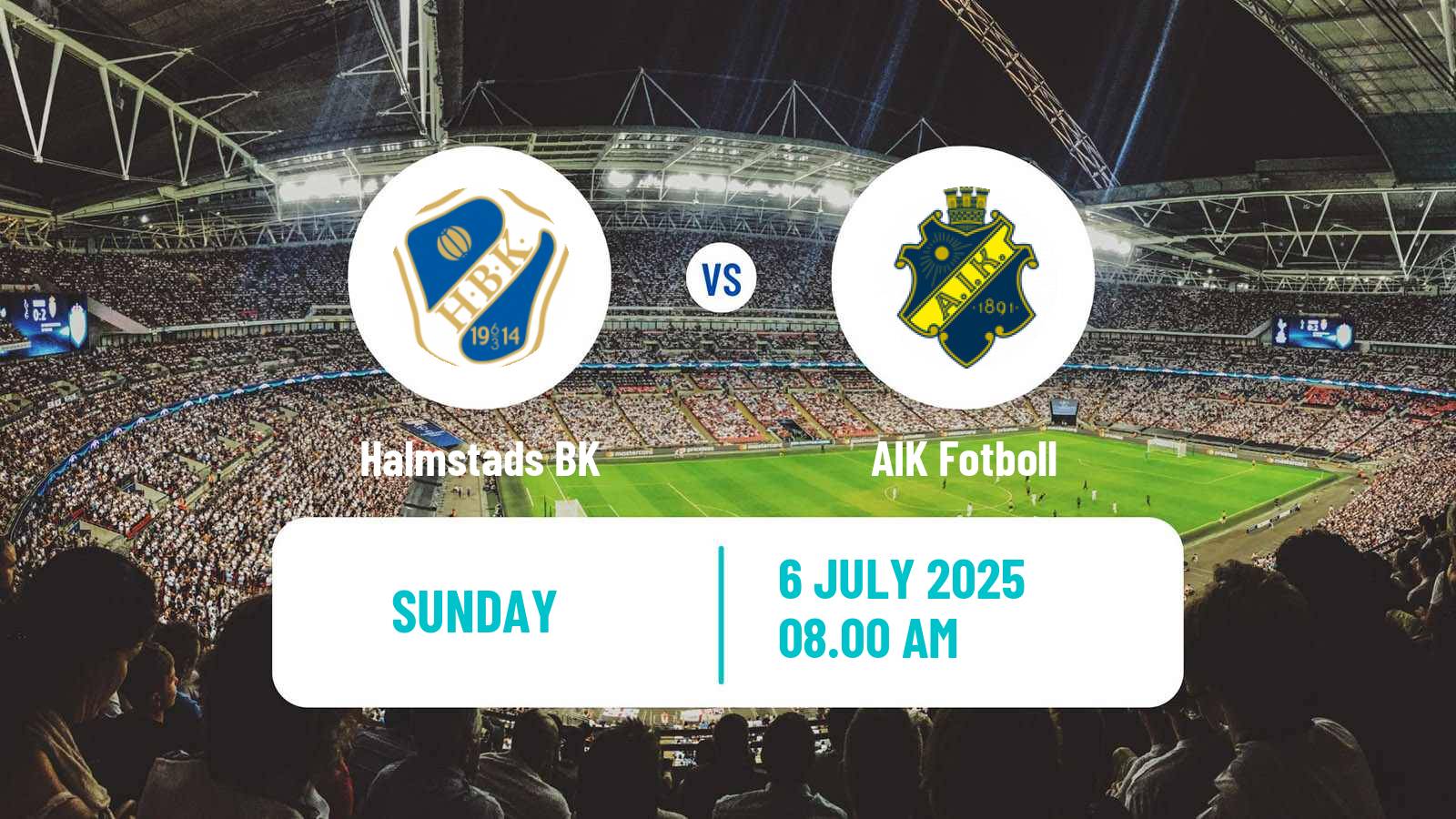 Soccer Swedish Allsvenskan Halmstad - AIK