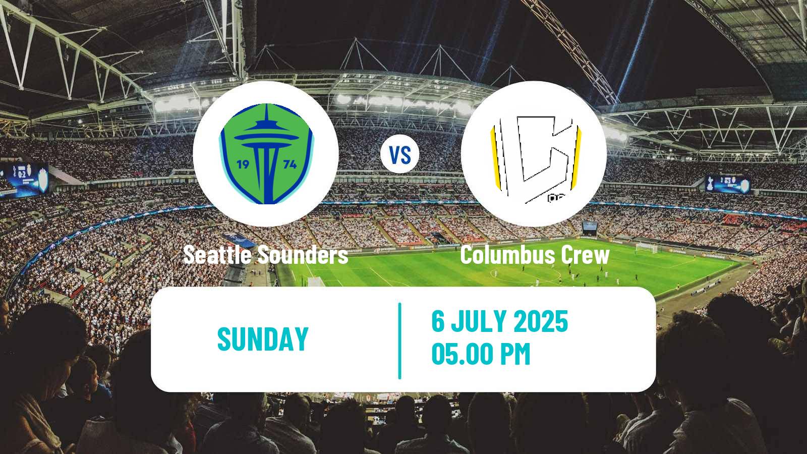 Soccer MLS Seattle Sounders - Columbus Crew