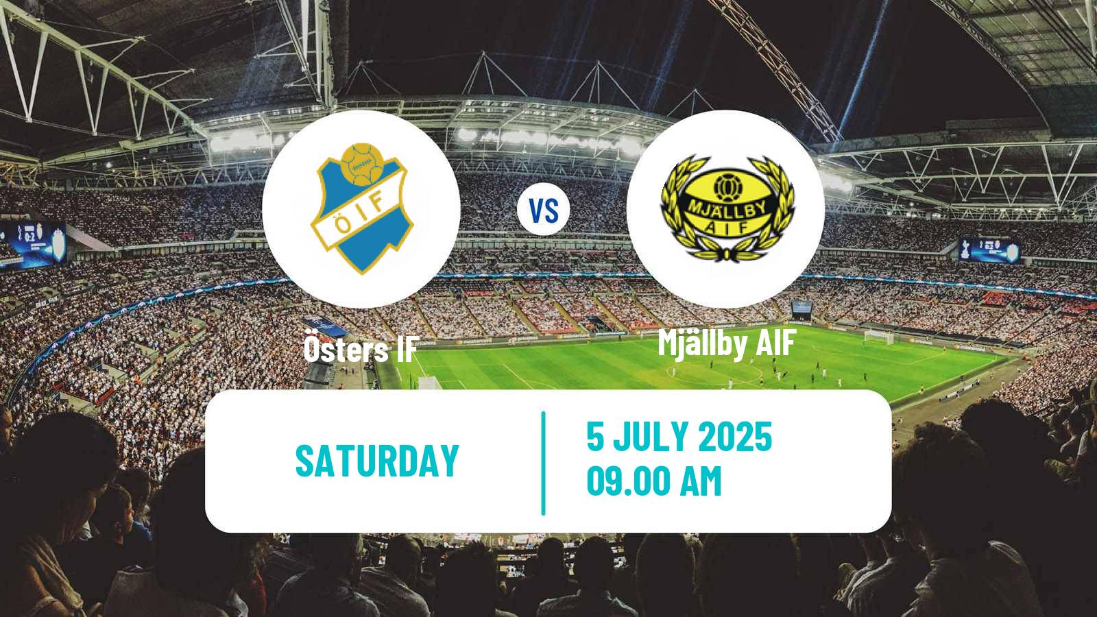Soccer Swedish Allsvenskan Öster - Mjällby