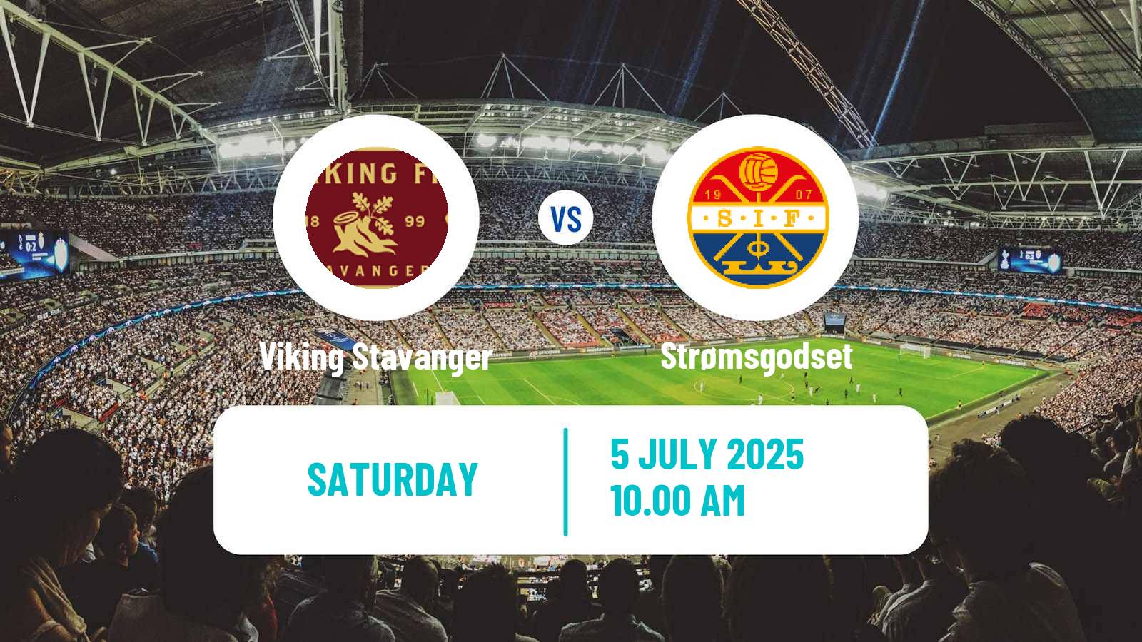 Soccer Norwegian Eliteserien Viking Stavanger - Strømsgodset