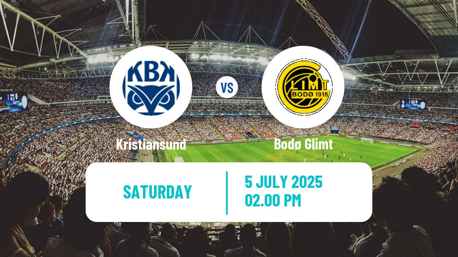 Soccer Norwegian Eliteserien Kristiansund - Bodø Glimt