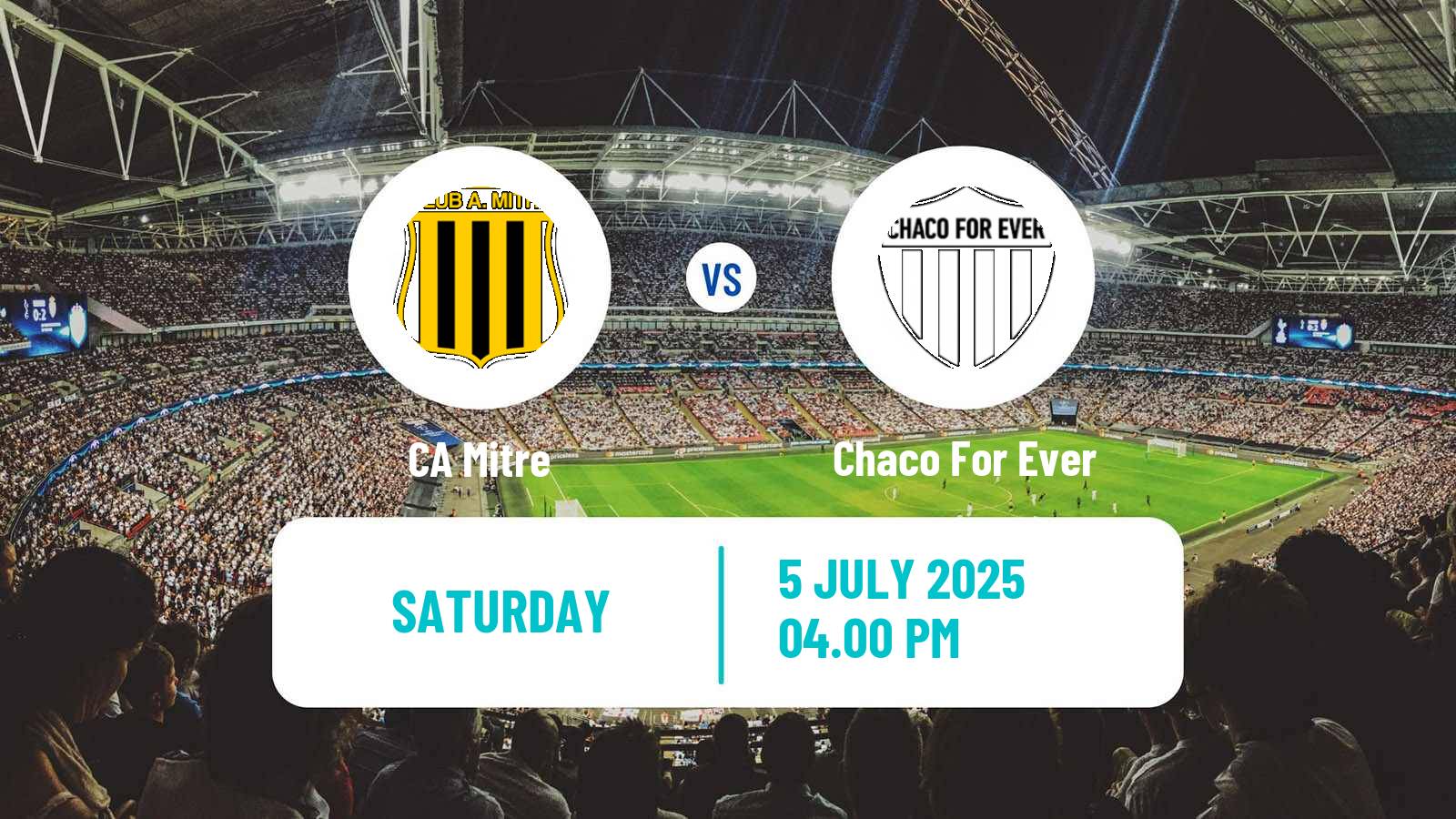 Soccer Argentinian Primera Nacional Mitre - Chaco For Ever