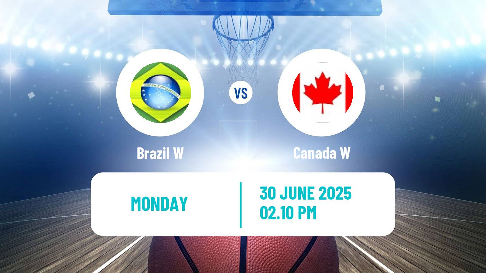 Basketball AmeriCup Basketball Women Brazil W - Canada W