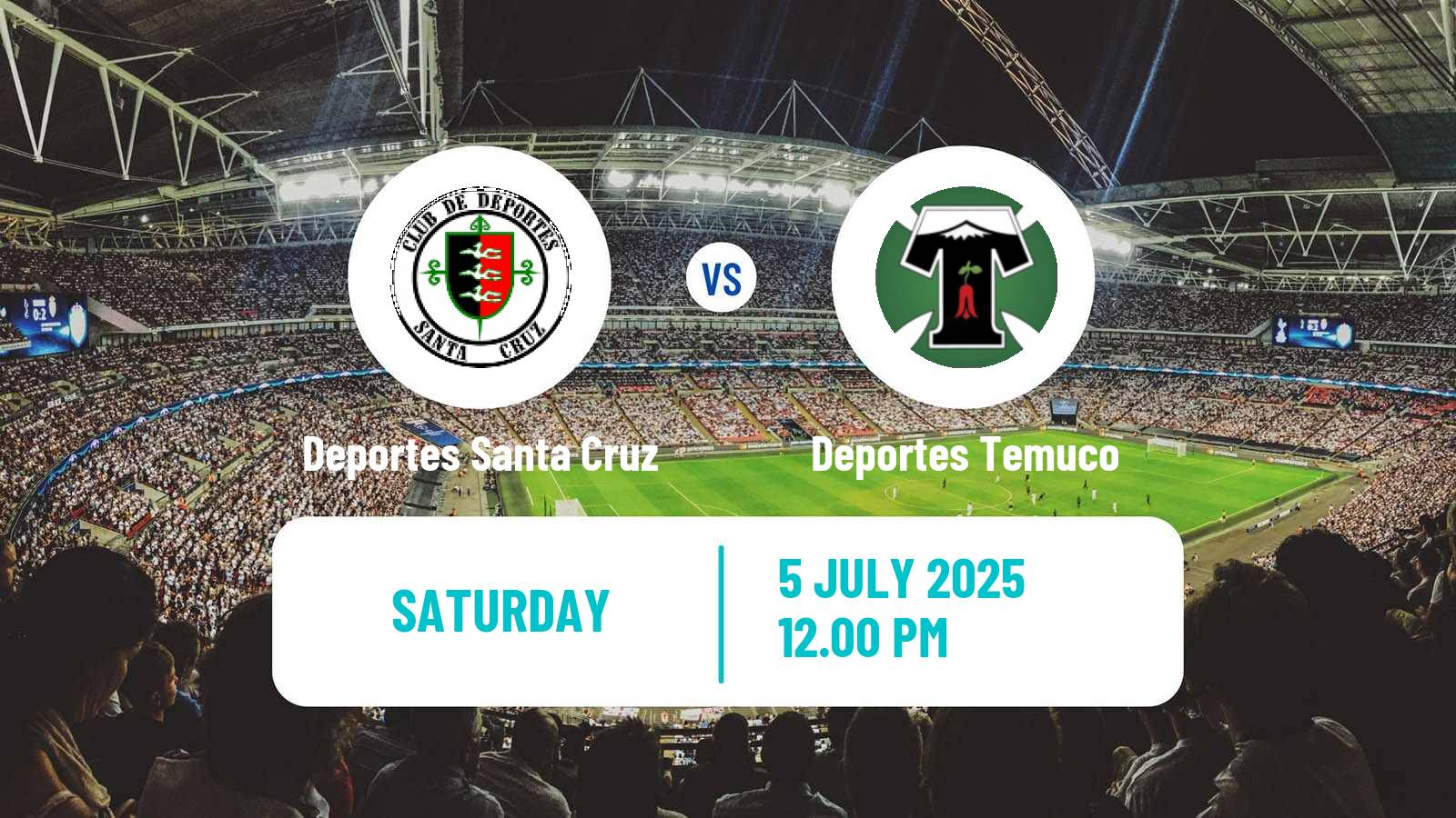 Soccer Chilean Primera B Deportes Santa Cruz - Deportes Temuco