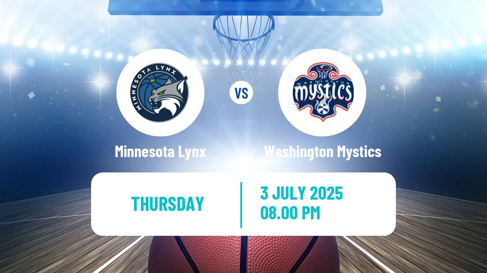 Basketball WNBA Minnesota Lynx - Washington Mystics